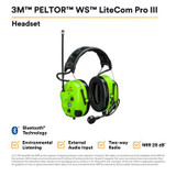 3M PELTOR WS LiteCom PRO III Headset, Headband, MT73H7A4D10NA GB, 1
EA/Case