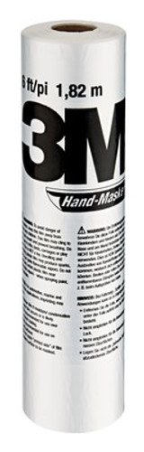 3M Hand-Masker Contractor's Plastic CP6, 6 ft x 90 ft x 0.00035 in,(1.82 m x 27.4 m x 0.00889 mm), 1 Roll/pack 79683 Industrial 3M Products & Supplies