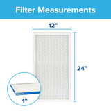 Filtrete Ultimate Allergen uction Filter UT20-2PK-1E, 12 in x 24 in x 1 in (30.4 cm x 60.9 cm x 2.5 cm) 99142 Industrial 3M Products & Supplies | Red