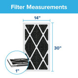 Filtrete™ Home Odor Reduction Filter HOME24-4, 14 in x 30 in x 1 in
(35.5 cm x 76.2 cm x 2.5 cm)
