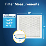 Filtrete High Performance Air Filter 1900 MPR UA02-4, 20 in x 20 in x 1 in (50.8 cm x 50.8 cm x 2.5 cm)