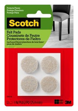 Scotch Felt Pads Beige Round SP848-NA, 1 inch 79655 Industrial 3M Products & Supplies