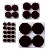 Scotch Round Felt Pads, SP857-NA, Multi Pack, 78pk 14910 Industrial 3M Products & Supplies | Brown