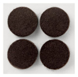 Scotch Round Felt Pads SP821-NA, Brown, 1 in, 16/pk