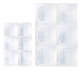 Scotch Square Bumpers, SP955-NA, 1/2 in and 3/4 in, Clear, 12pk