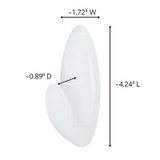 Command Large Towel Hook with Water-Resistant Strips BATH17-ES Clear 95839 Industrial 3M Products & Supplies | Frosted