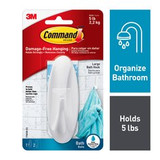 Command Large Designer Hook with Water-Resistant Strips 17083B-ES 85159 Industrial 3M Products & Supplies | White