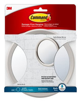 Command Bath Mirror, BATH35-SN-ES 72857 Industrial 3M Products & Supplies | Satin Nickel