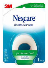 Nexcare Flexible Clear First Aid Tape 771-1PK, 1 in x 10 yds. 65299 Industrial 3M Products & Supplies | Transparent