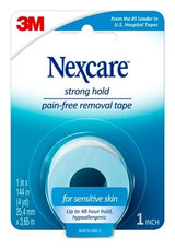 Nexcare Strong Hold Pain-Free Removal Tape SST-1, 1 in x 4 yd (25.4 mmx 3.65 m) 21678 Industrial 3M Products & Supplies