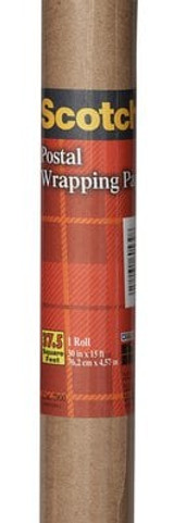 Scotch Postal Wrapping Paper 7900-24AL 30 in x 15 ft Display Case 60539