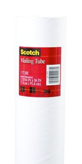 Scotch Mailing Tube 7979 White 2 15/16 in x 36 in