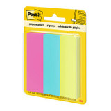 Post-it Page Markers 5223, 7/8 in x 2-7/8 in (22,2 mm x 73 mm),Assorted Bright Colors 442