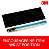 3M Gel Wrist Rest WR308BH, Clear Gel Design, Compact Size, Beach, 2.75
in x 18.0 in x .75 in