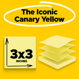 Post-it Super Sticky Pop-up Notes, R440-YWSS, 4 in x 4 in (101 mm x 101mm), Canary Yellow 94920