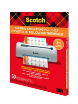 Scotch Thermal Pouches TP3854-50EF, 8.9 in x 11.4 in (228 mm x 291 mm), Letter Size 32006