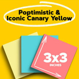 Post-it Notes 654-14YWM, 3 in x 3 in (76 mm x 76 mm) Cape TownCollection 99610