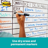 Post-it Flex Write Surface, The Permanent Marker Whiteboard SurfaceFWS50x4, 50 ft x 4 ft 27666