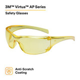 3M Virtua AP Protective Eyewear 11817-00000-20 Amber Hard Coat Lens,20 EA/Case 11817