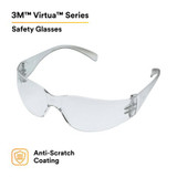 3M Virtua Protective Eyewear 11328-00000-20 I/O Hard Coat Lens, ClearTemple 20 EA/Case 62103