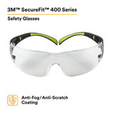 3M SecureFit Protective Eyewear SF401AF, Clear Anti-fog Lens, 20EA/Case 66211