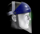 3M Pinlock Headgear H4, Head and Face Protection 82781-00000, with 3MClear Polycarbonate Faceshield WP96 5 ea/cs 82781