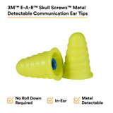 3M E-A-R Skull Screws Metal Detectable Communication Ear Tips 66839