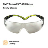 3M SecureFit Protective Eyewear SF410AS, Indoor/Outdoor Mirror Lens,20 EA/Case 66213