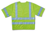 3M Hi-Viz Vest, Class 3, Short Sleeve, 94900-80030, Yellow, 5/case