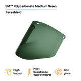 3M Polycarbonate Medium Green Faceshield Window WCP96B 82601-00000 10EA/Case 82601