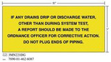 3M Diamond Grade Safety Sign 3MN221DG, "IF ANYPIPING", 10 in x 3 in,
10/Package