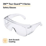 3M Tour-Guard V Protective Eyewear, TGV01-20 Clear, Dispenser Box,20/box, 5 box/case 56390