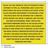 3M Diamond Grade Fire Fighting Sign 3MN306DG, "HALONSWITCHES", 10 in
x 7 in, 10/Package