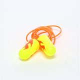 3M E-A-Rsoft Yellow Neon Blasts Earplugs 311-1252, Corded, Poly Bag,Regular Size, 2000 Pair/Case 11035