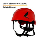 3M SecureFit Safety Helmet, X5005-ANSI,  Red, 10 EA/Case 94303