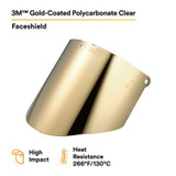 3M Gold-Coated Polycarbonate Clear Faceshield Window WCP96G 82602-0000010 EA/Case 82602