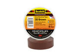 Scotch Vinyl Color Coding Electrical Tape 35, 3/4 in x 66 ft, Brown, 10rolls/carton, 100 rolls/Case 10885