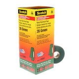 Scotch Vinyl Color Coding Electrical Tape 35, 3/4 in x 66 ft, Green, 10rolls/carton, 100 rolls/Case 10851