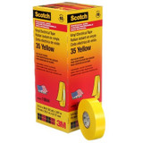 Scotch Vinyl Color Coding Electrical Tape 35, 3/4 in x 66 ft, Yellow,10 rolls/carton, 100 rolls/Case 10844
