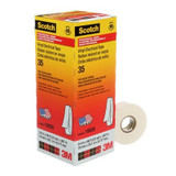 Scotch Vinyl Color Coding Electrical Tape 35, 3/4 in x 66 ft, White, 10rolls/carton, 100 rolls/Case 10828