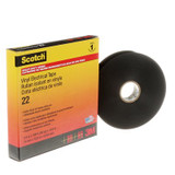 Scotch Vinyl Electrical Tape 22, 3/4 in x 36 yd, Black, 12rolls/carton, 48 rolls/Case 10034