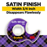 Scotch GiftWrap Tape 15DM-2, 3/4 in x 600 in 80186