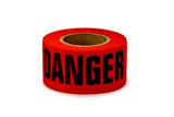 Scotch Repulpable Barricade Tape 515, DANGER, 3 in x 150 ft, Red, 8rolls/Case 57788