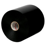 3M Scotchrap Vinyl Corrosion Protection Tape 51, 6 in x 100 ft,Unprinted, Black, 4 rolls/Case 42809