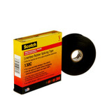Scotch Linerless Rubber Splicing Tape 130C, 1 in x 30 ft, Black, 1roll/carton, 24 rolls/Case 41753