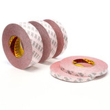 3M Double Coated Tape 469, Red, 2 in x 60 yd, 16 rolls per case 38389