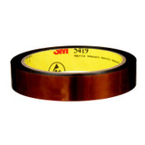 3M Low-Static Polyimide Film Tape 5419 Gold, 3/4 in x 36 yds x 2.7 mil,12/Case, Boxed 64865