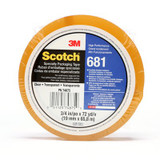 Scotch Light Duty Packaging Tape 681, Clear, Moisture Chemical
Resistant, 3/8 in x 72 yd, 96/Case