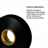 Scotch Super 33+ Vinyl Electrical Tape, 1-1/2 in x 36 yd, 1-1/2 inCore, Black, 50 rolls/Case 50236