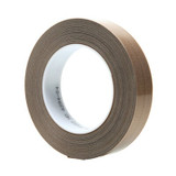 3M PTFE Glass Cloth Tape 5453, Brown, 1 in x 36 yd, 8.2 mil, 9 rollsper case, Boxed 16160